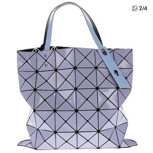 Issey Miyake Two-Toned Geometric Tote